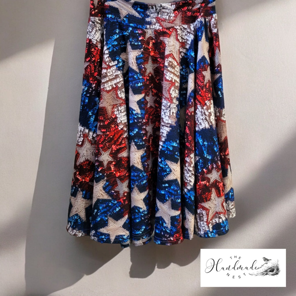 Stars and Stripes Womens Skirt